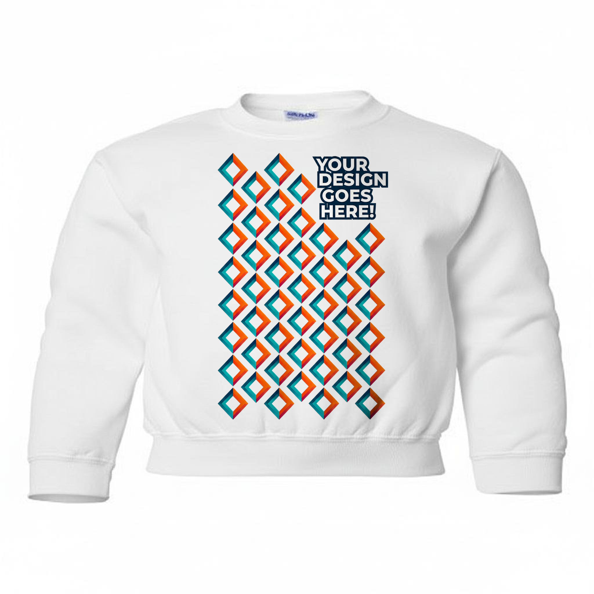 HEAVY BLEND YOUTH SWEATSHIRT mockup