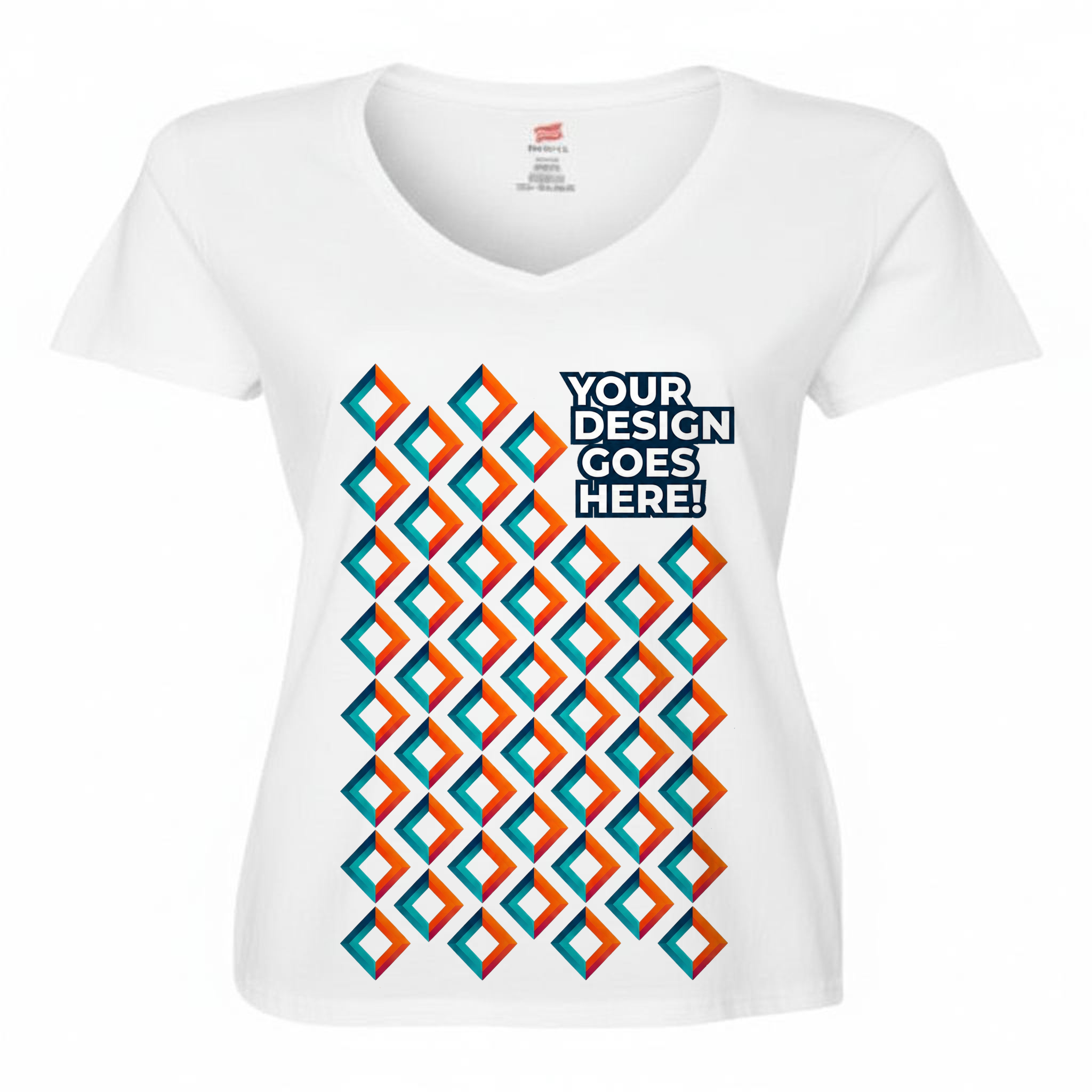 PERFECT-T WOMEN'S V-NECK T-SHIRT mockup